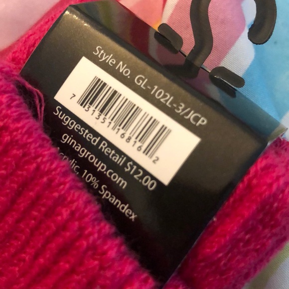 Pink winter gloves pack of two - Picture 3 of 3